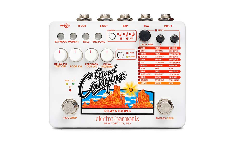 Electro-Harmonix Unveils The Grand Canyon, Its Most Advanced Multifunction Delay & Looper Pedal To Date