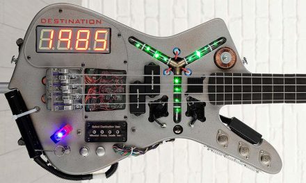 Doner Designs Completes Custom Time Machine Bass Guitar for Charity Sale
